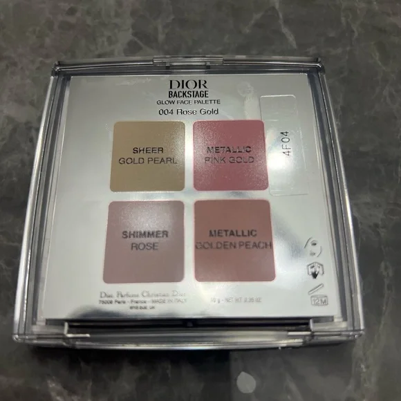 DIOR BACKSTAGE GLOW FACE PALETTE - 004 ROSE GOLD Limited Edition - Picture 6 of 12